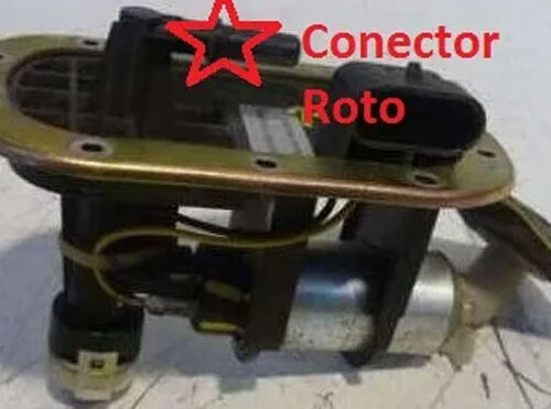 Reparación, Bomba de gasolina Hyosung, conector roto